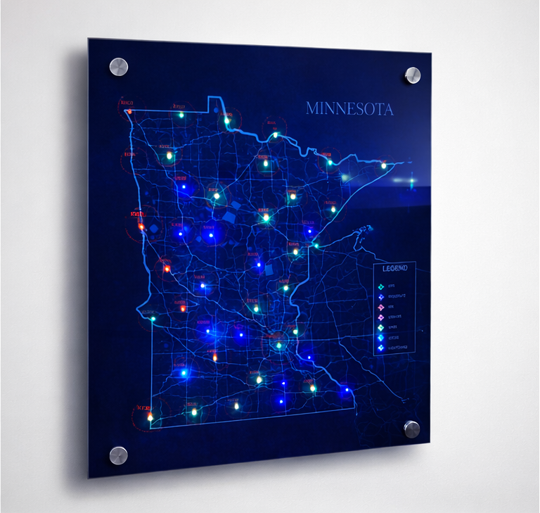 Minnesota Live METAR Map